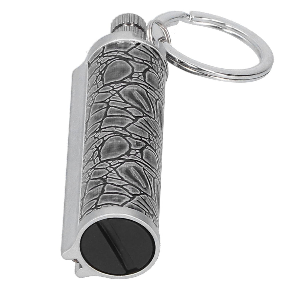 Cigarette Lighter Matchstick Kerosene Lighter Waterproof Lighter Outdoor Vintage Key ChainGray