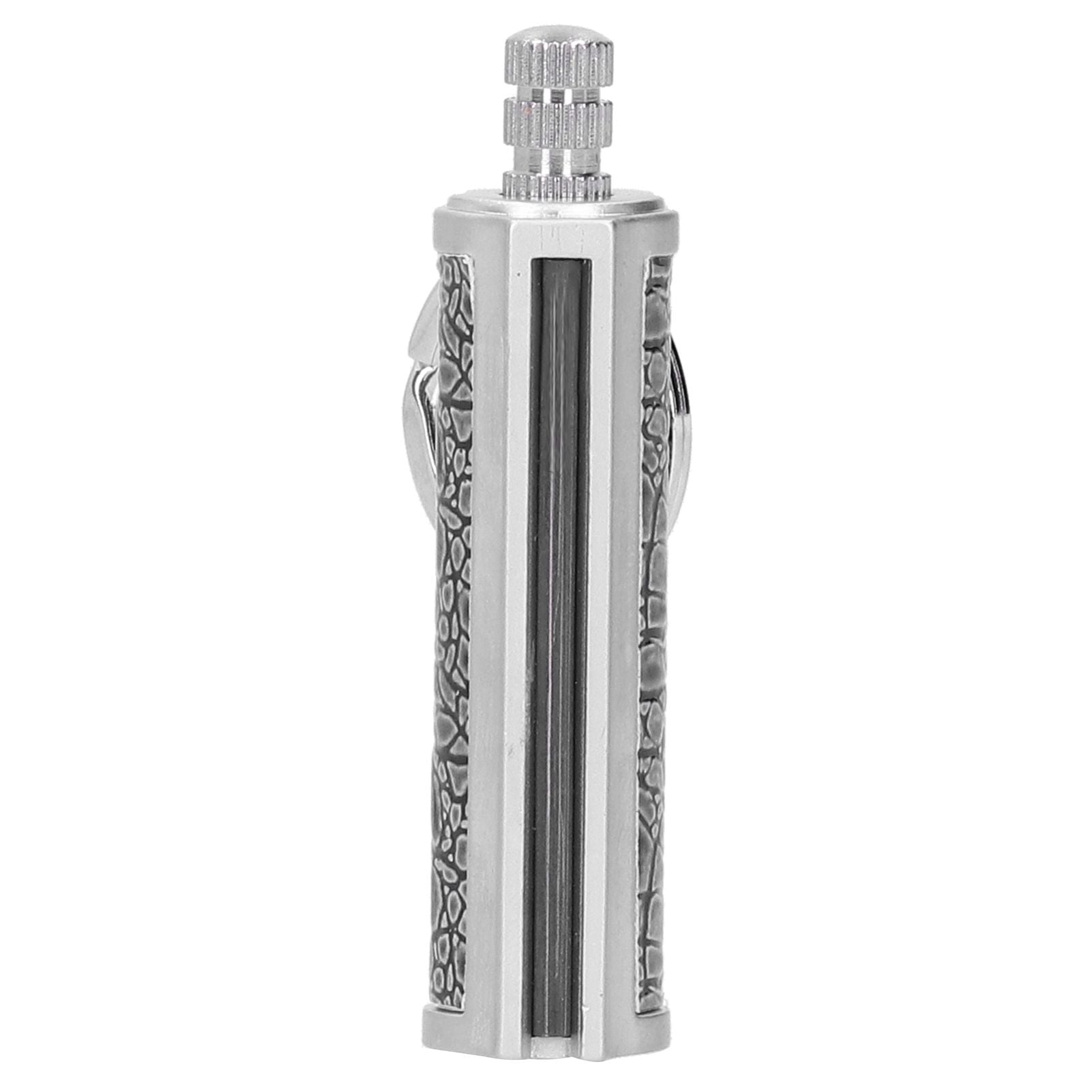 Cigarette Lighter Matchstick Kerosene Lighter Waterproof Lighter Outdoor Vintage Key ChainGray