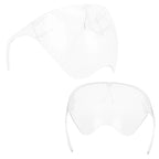 Anti-Fog Transparent Face Shield Full Face Covering Protective Visor for Office School Restaurants