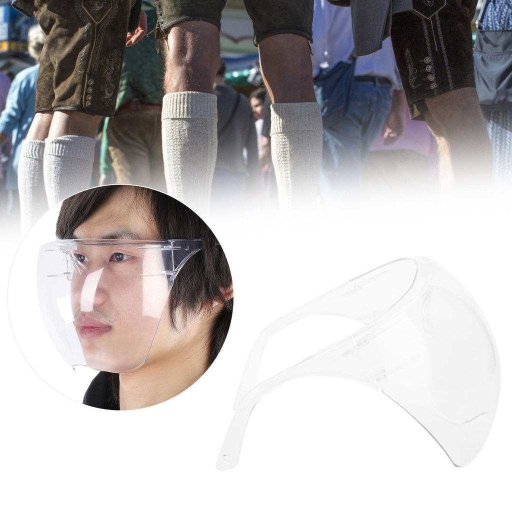 Anti-Fog Transparent Face Shield Full Face Covering Protective Visor for Office School Restaurants
