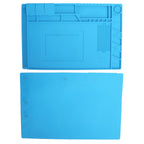 Repair Mat Magnetic Slot Silicone Heat Resistant Solder Station Parts Adsorption Pad Light Blue