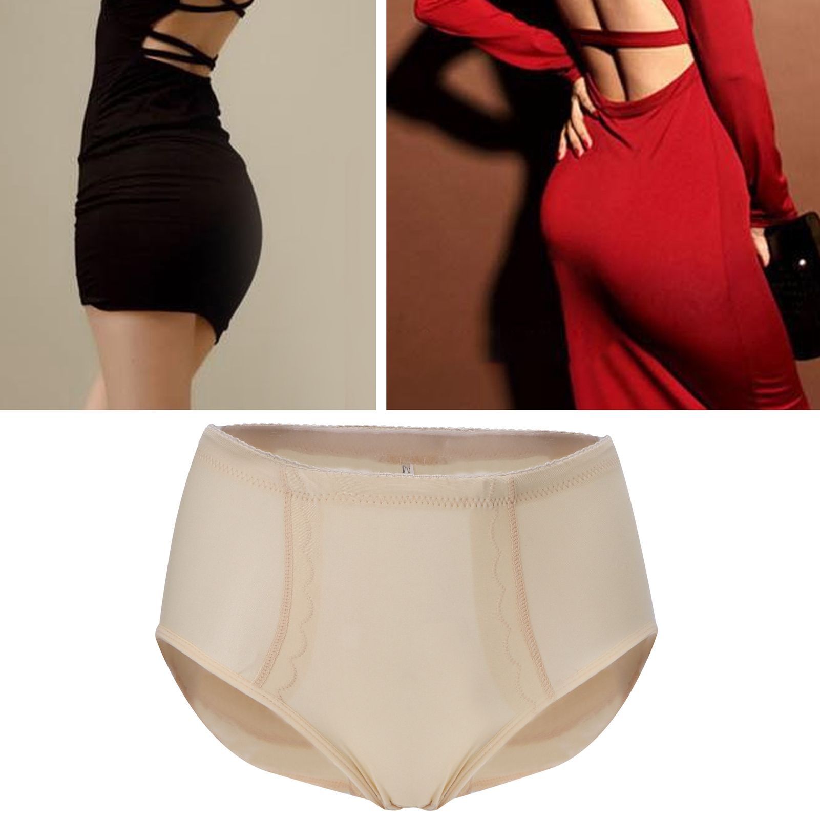 Women Underwear Hip Enhancer with Silicone Pad Fake Buttock Sexy Butt Padded Panty
