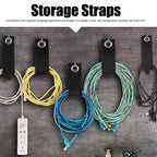 12PCS Heavy Duty Cable Storage Straps Extension Cord Holder Hook Loop Organizer Hanger