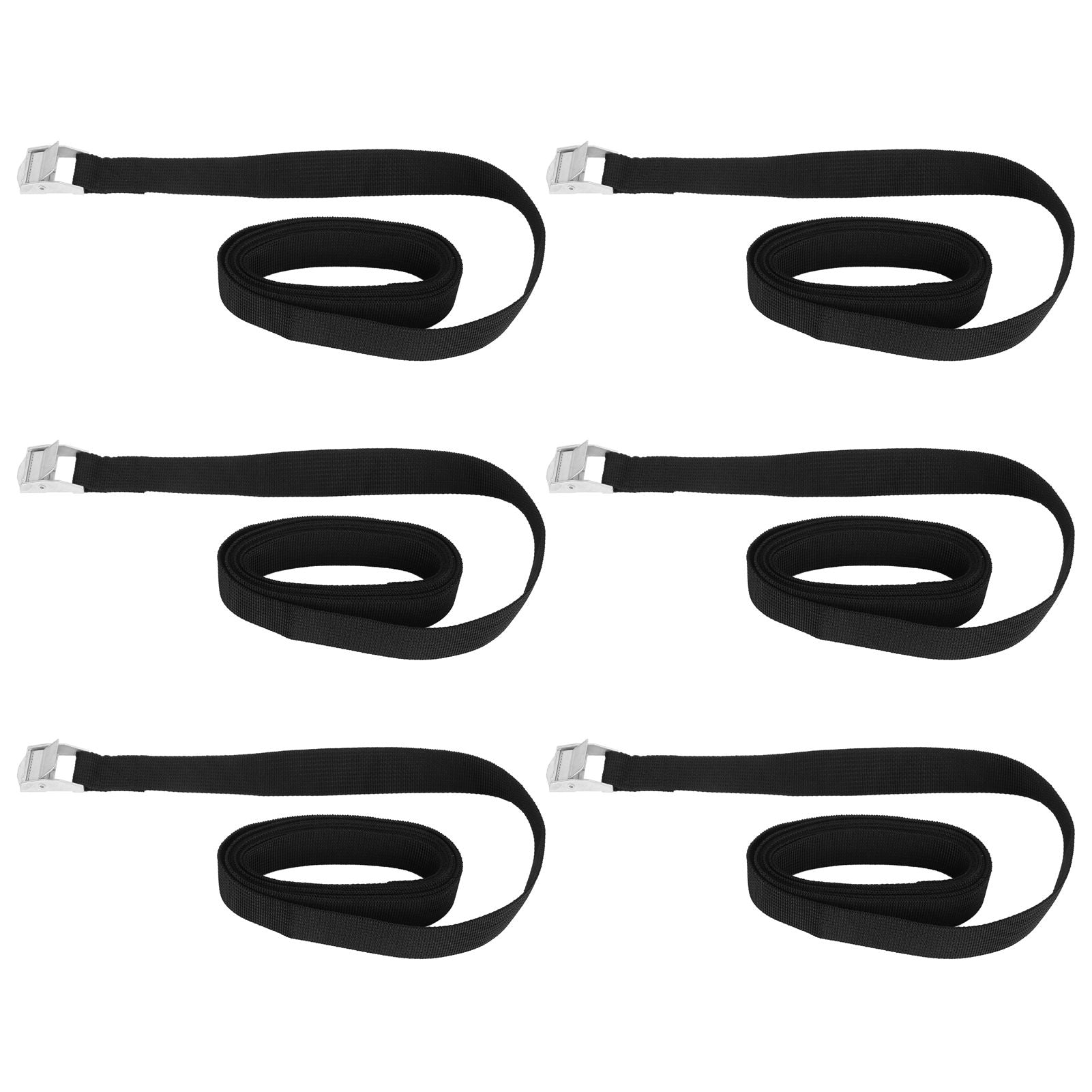 6PCS Heavy Duty Lashing Straps Adjustable Buckle Tie Down Straps for Motorcycle Trucks Luggage