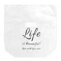 Kraft Paper Lunch Bag Aluminum Film Insulated Holder Environmental Protection Storage SuppliesWhite