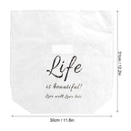 Kraft Paper Lunch Bag Aluminum Film Insulated Holder Environmental Protection Storage SuppliesWhite