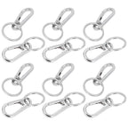 12pcs Alloy Keychain AntiRust No Deformation Glossy Surface for Hanging Key Wallet Zip Belt