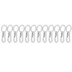 12pcs Alloy Keychain AntiRust No Deformation Glossy Surface for Hanging Key Wallet Zip Belt