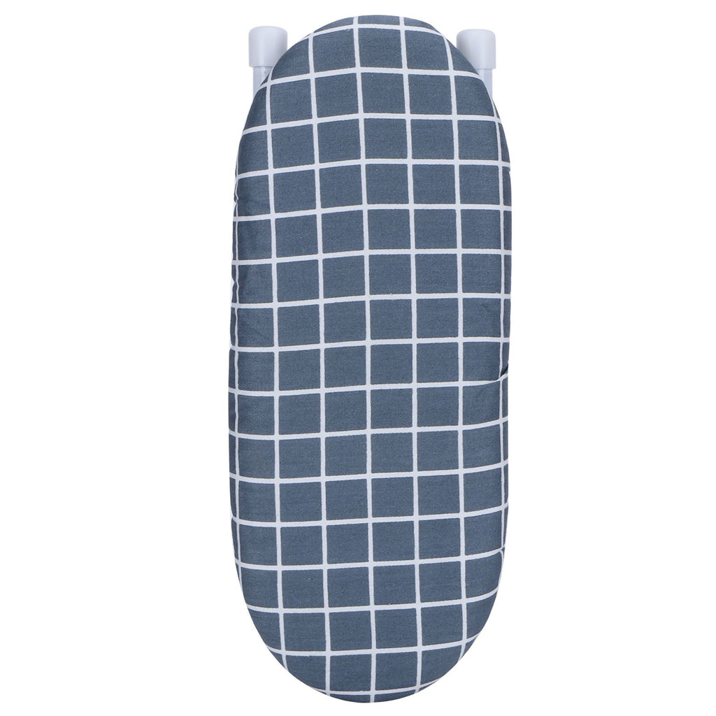 Mini Ironing Board Foldable Sleeve Cuffs Collars Ironing Table for Home Travel UseDark Blue Grid