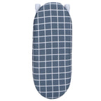 Mini Ironing Board Foldable Sleeve Cuffs Collars Ironing Table for Home Travel UseDark Blue Grid