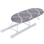 Mini Ironing Board Foldable Sleeve Cuffs Collars Ironing Table for Home Travel UseClassic Grid