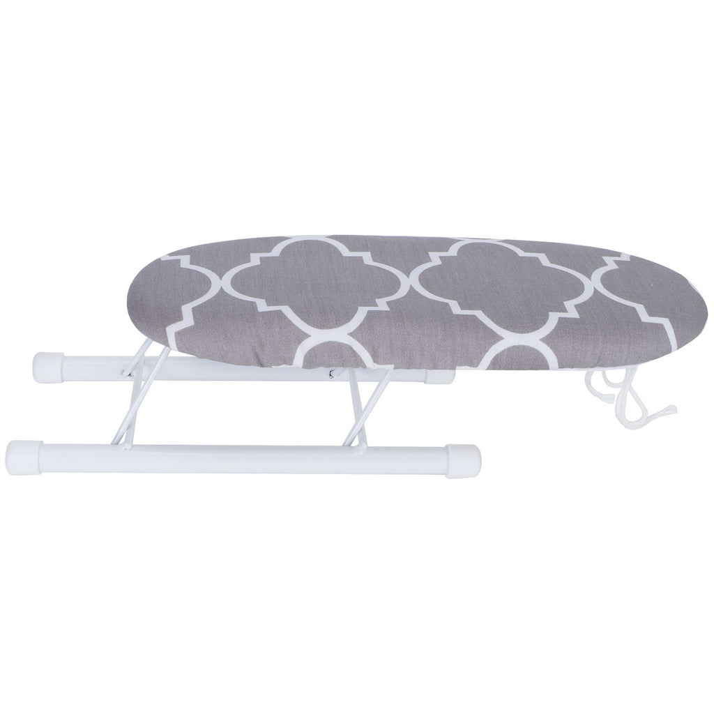 Mini Ironing Board Foldable Sleeve Cuffs Collars Ironing Table for Home Travel UseClassic Grid