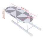 Mini Ironing Board Foldable Sleeve Cuffs Collars Ironing Table for Home Travel UseFashion Square Grid