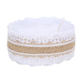 10m DIY Jute Lace Roll Wedding Birthday Party Decoration Crafts Clothing Accessories