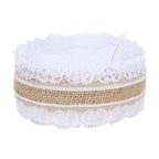 10m DIY Jute Lace Roll Wedding Birthday Party Decoration Crafts Clothing Accessories