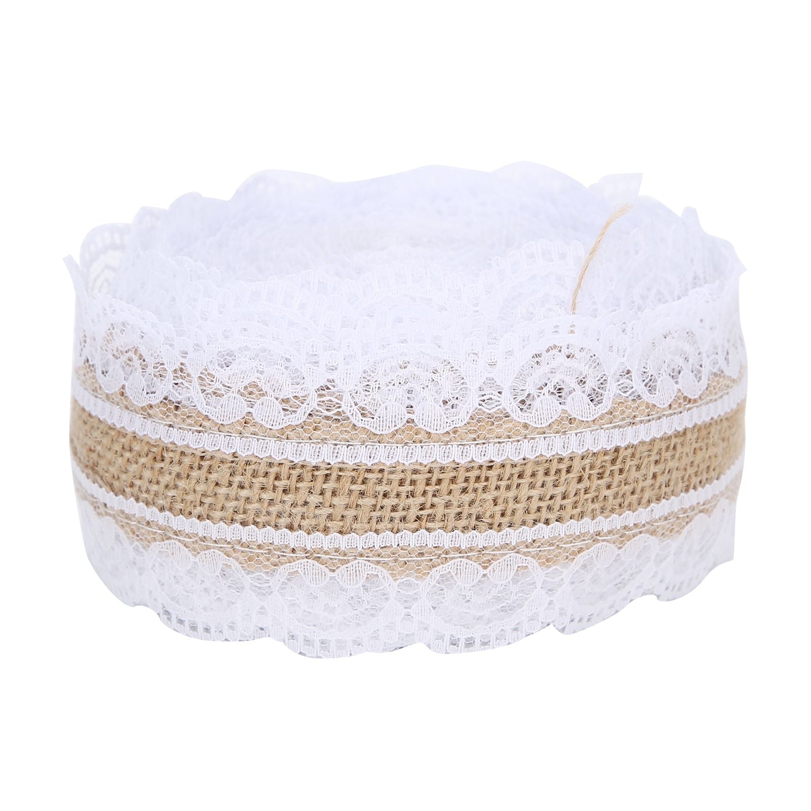 10m DIY Jute Lace Roll Wedding Birthday Party Decoration Crafts Clothing Accessories
