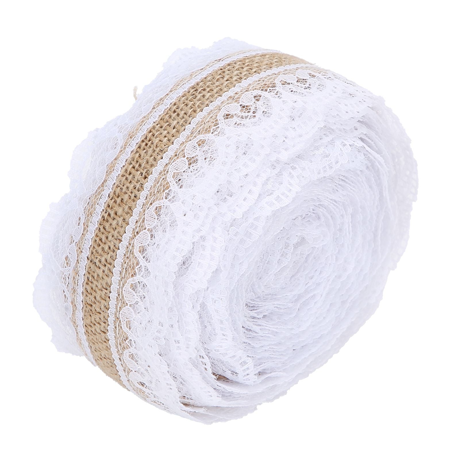 10m DIY Jute Lace Roll Wedding Birthday Party Decoration Crafts Clothing Accessories