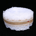 10m DIY Jute Lace Roll Wedding Birthday Party Decoration Crafts Clothing Accessories