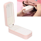 Portable Jewelry Organizer PU Fashion Earrings Necklace Rings Packaging Display Collection Case