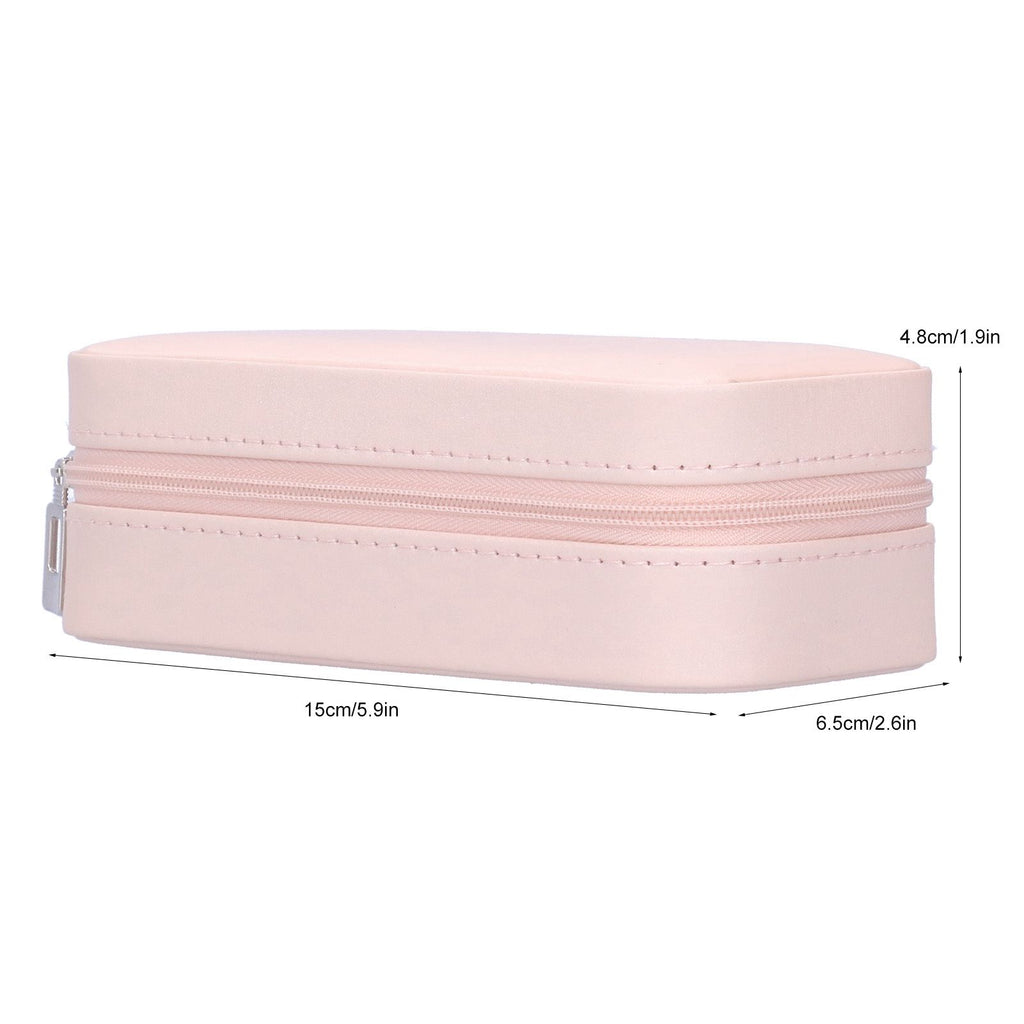Portable Jewelry Organizer PU Fashion Earrings Necklace Rings Packaging Display Collection Case