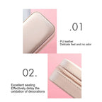 Portable Jewelry Organizer PU Fashion Earrings Necklace Rings Packaging Display Collection Case