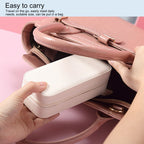 Portable Jewelry Organizer PU Fashion Earrings Necklace Rings Packaging Display Collection Case