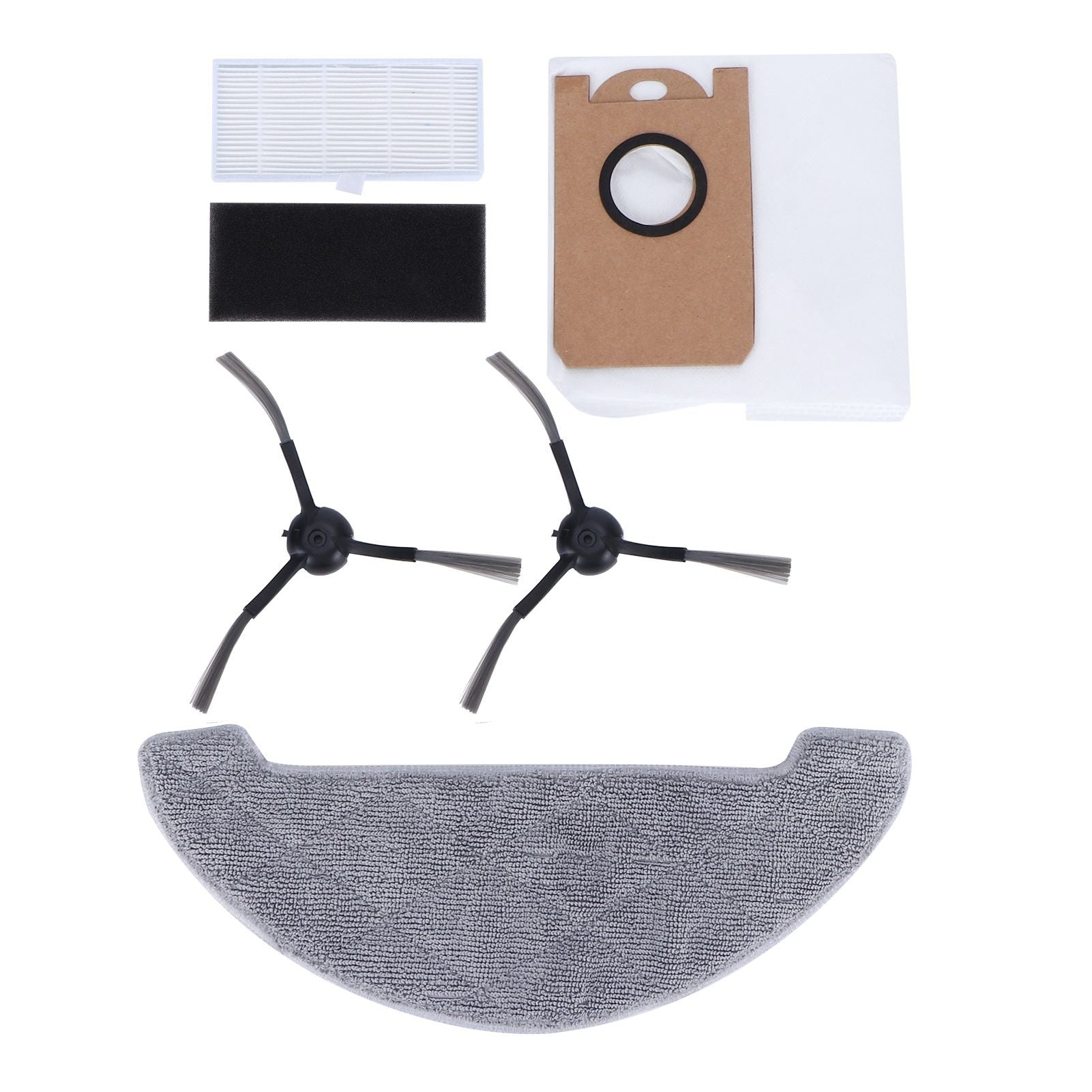 Side Brush Filter Dust Bag Kit Robot Vacuum Cleaner Parts Fit for Proscenic M7 MAX
