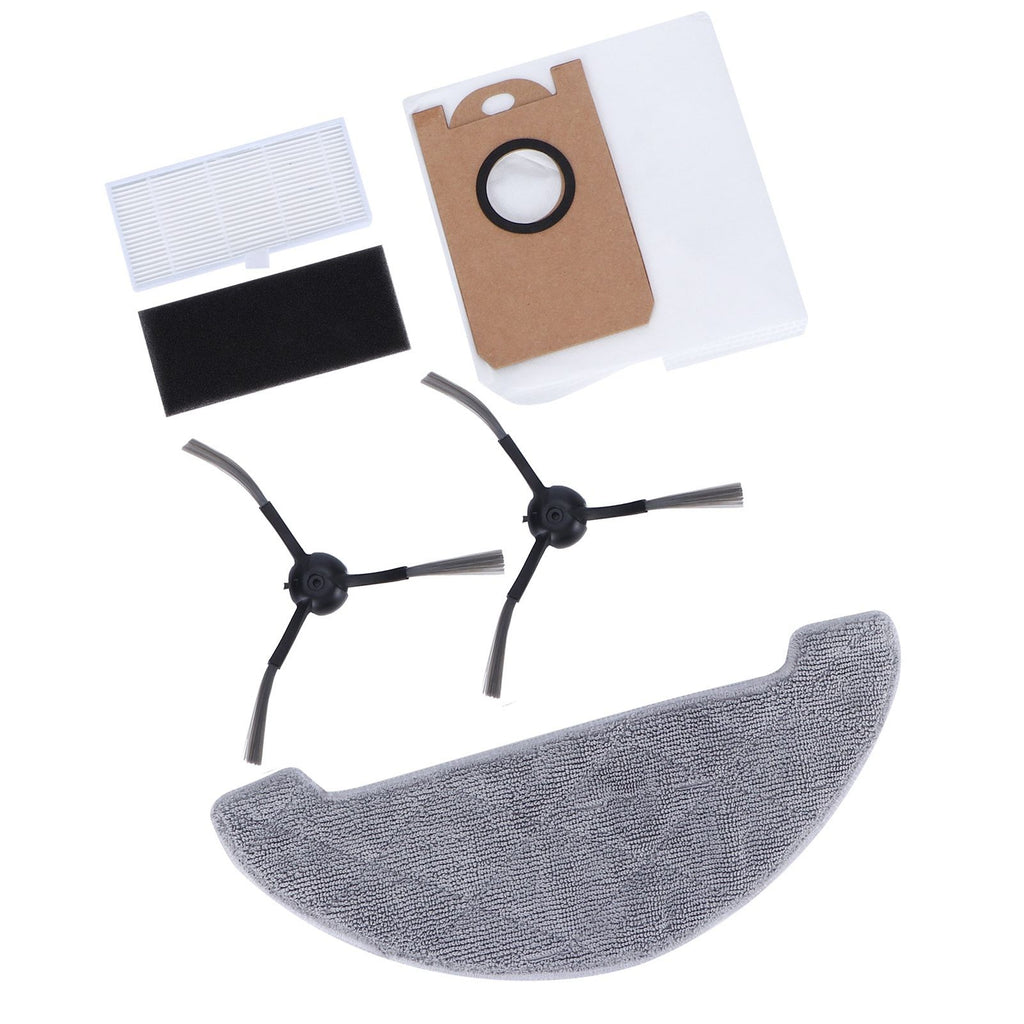 Side Brush Filter Dust Bag Kit Robot Vacuum Cleaner Parts Fit for Proscenic M7 MAX
