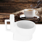 301‑400ml Ceramic Toilet Mug Funny Coffee Cup with Handle Personalized Gift for Friends