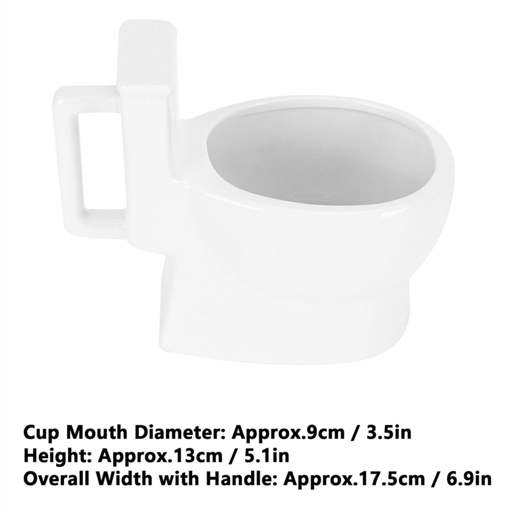 301‑400ml Ceramic Toilet Mug Funny Coffee Cup with Handle Personalized Gift for Friends