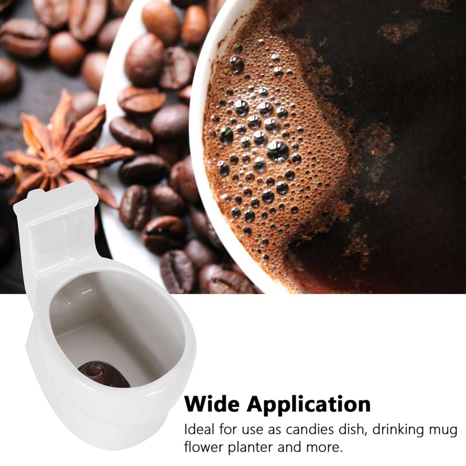 301‑400ml Ceramic Toilet Mug Funny Coffee Cup with Handle Personalized Gift for Friends