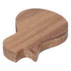 Guitar Pick Box Holder Collector with 3Pcs Wooden Picks Musical Instrument Accessory
