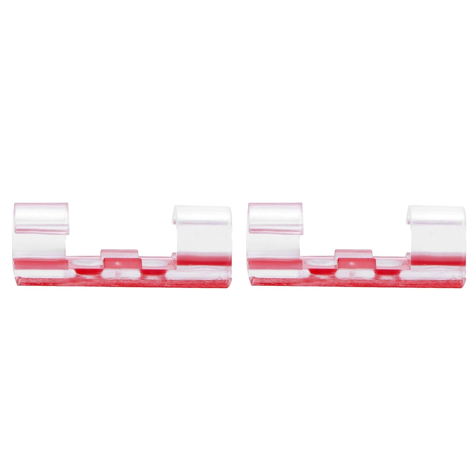 20Pcs Wire Clamp Self adhesive Line Cable Clip Buckle Fastener Desktop Organizer(Transparent )