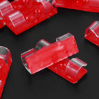 20Pcs Wire Clamp Self adhesive Line Cable Clip Buckle Fastener Desktop Organizer(Transparent )