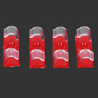 20Pcs Wire Clamp Self adhesive Line Cable Clip Buckle Fastener Desktop Organizer(Transparent )