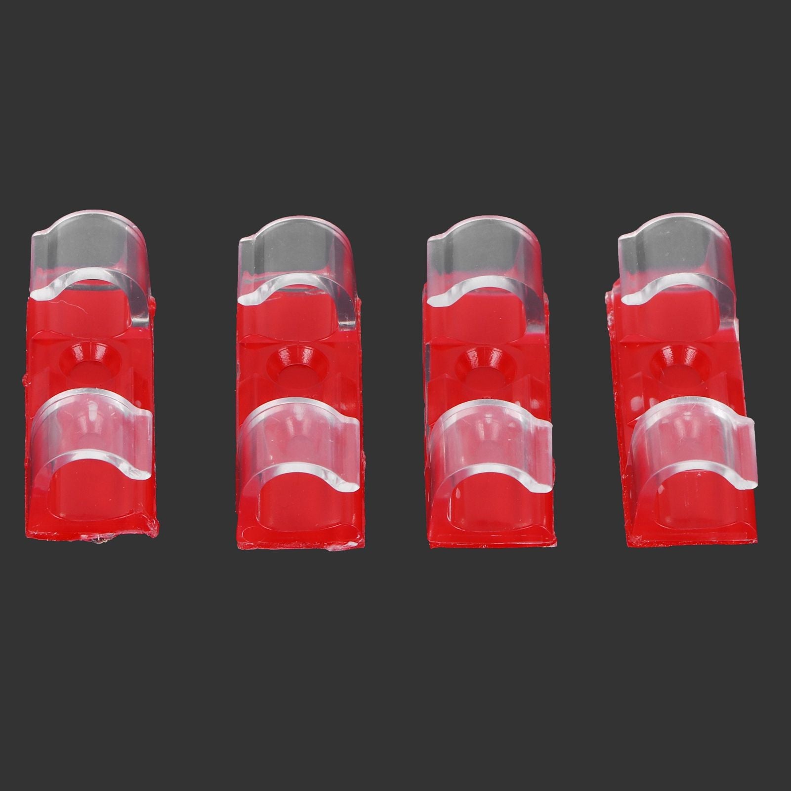 20Pcs Wire Clamp Self adhesive Line Cable Clip Buckle Fastener Desktop Organizer(Transparent )