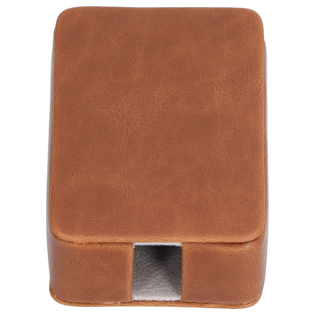 Cigarette Case Magnet Cigarette Box 20 Capacity Pressure Resistant PU Cigarette Case for MenApricot