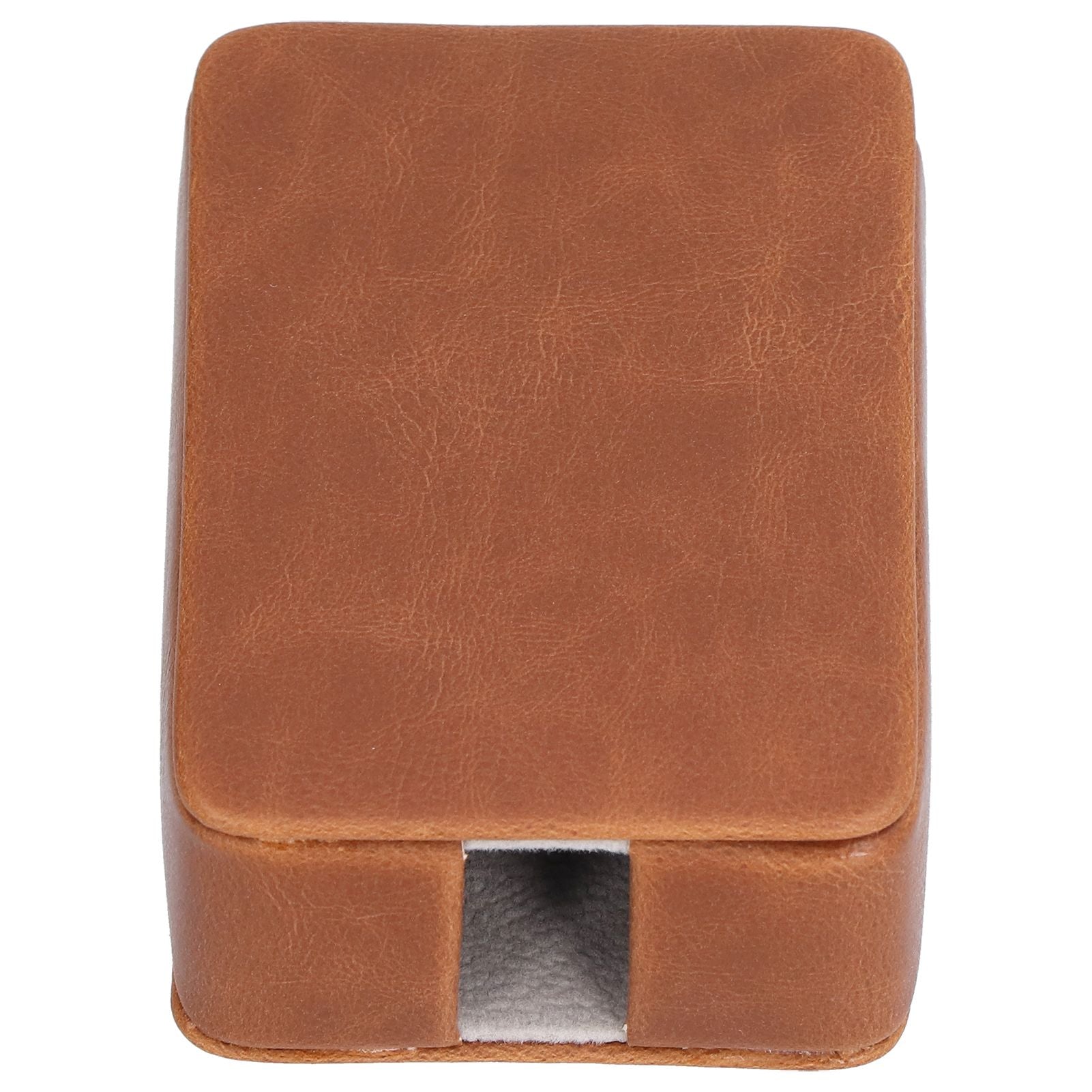 Cigarette Case Magnet Cigarette Box 20 Capacity Pressure Resistant PU Cigarette Case for MenApricot