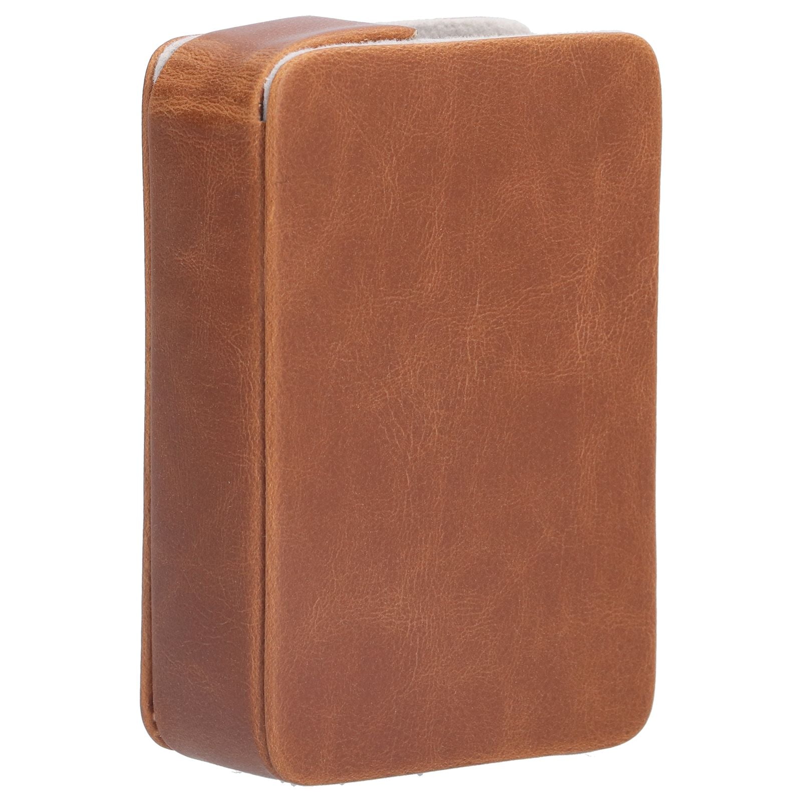 Cigarette Case Magnet Cigarette Box 20 Capacity Pressure Resistant PU Cigarette Case for MenApricot