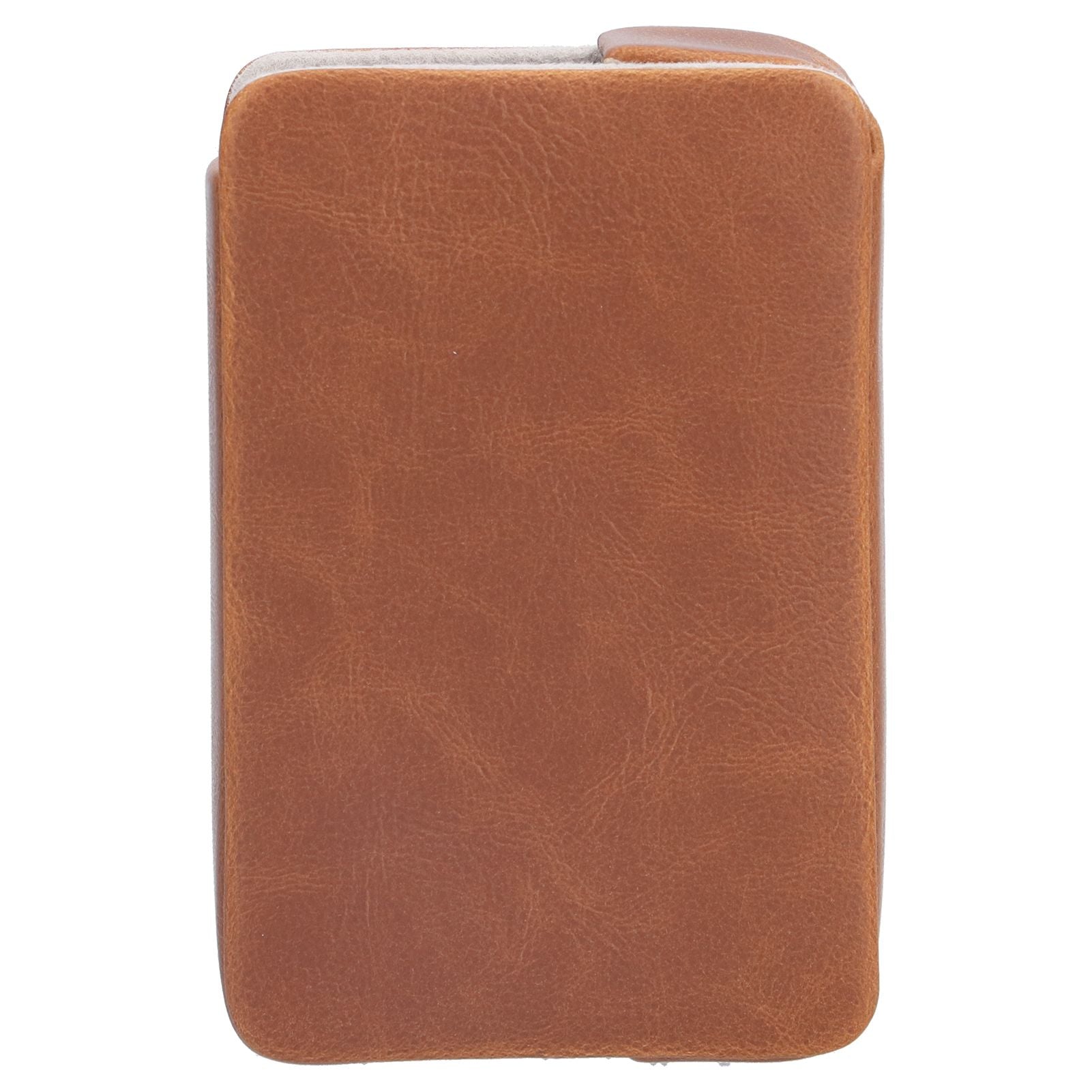 Cigarette Case Magnet Cigarette Box 20 Capacity Pressure Resistant PU Cigarette Case for MenApricot