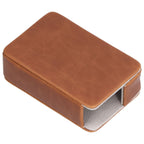 Cigarette Case Magnet Cigarette Box 20 Capacity Pressure Resistant PU Cigarette Case for MenApricot