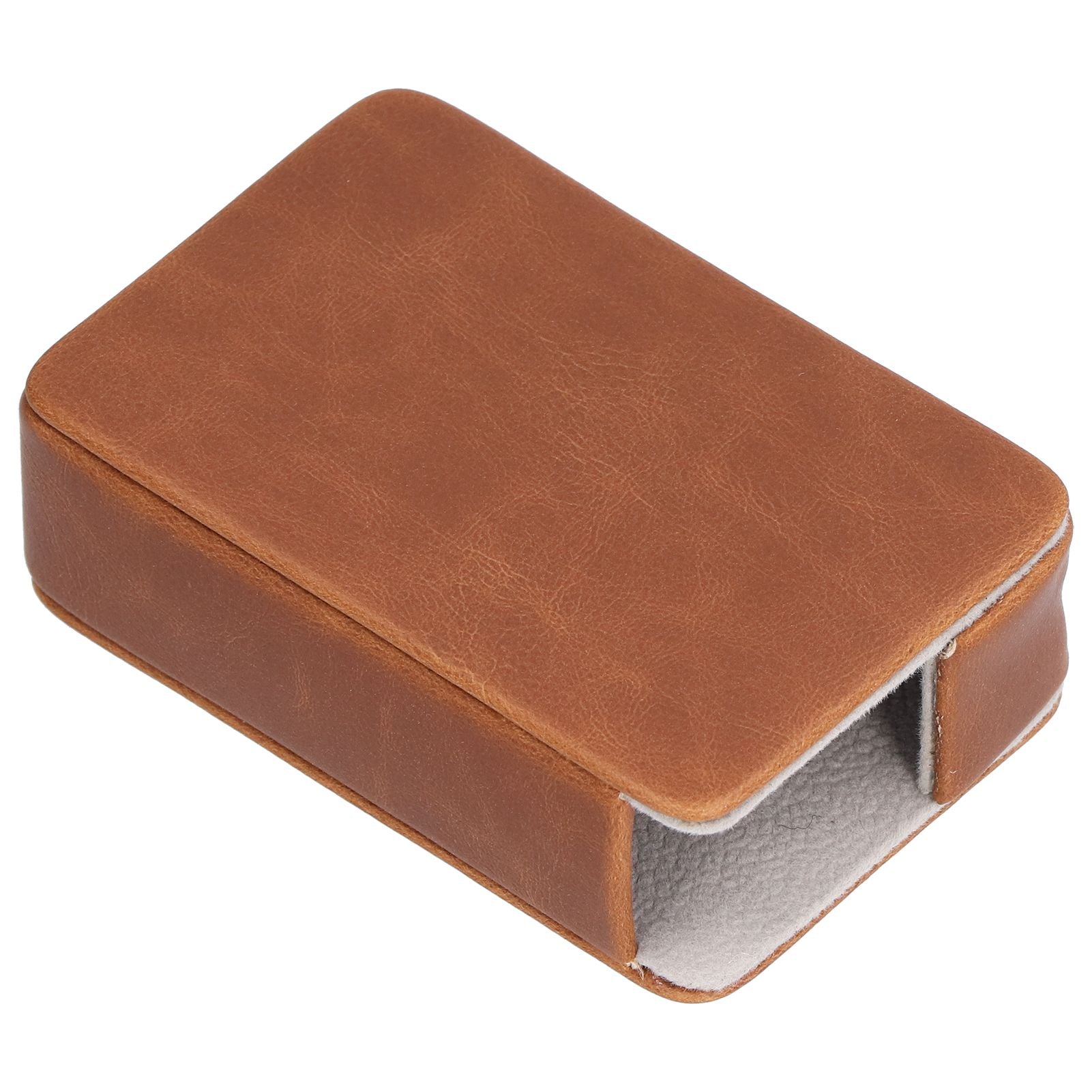 Cigarette Case Magnet Cigarette Box 20 Capacity Pressure Resistant PU Cigarette Case for MenApricot