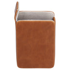 Cigarette Case Magnet Cigarette Box 20 Capacity Pressure Resistant PU Cigarette Case for MenApricot