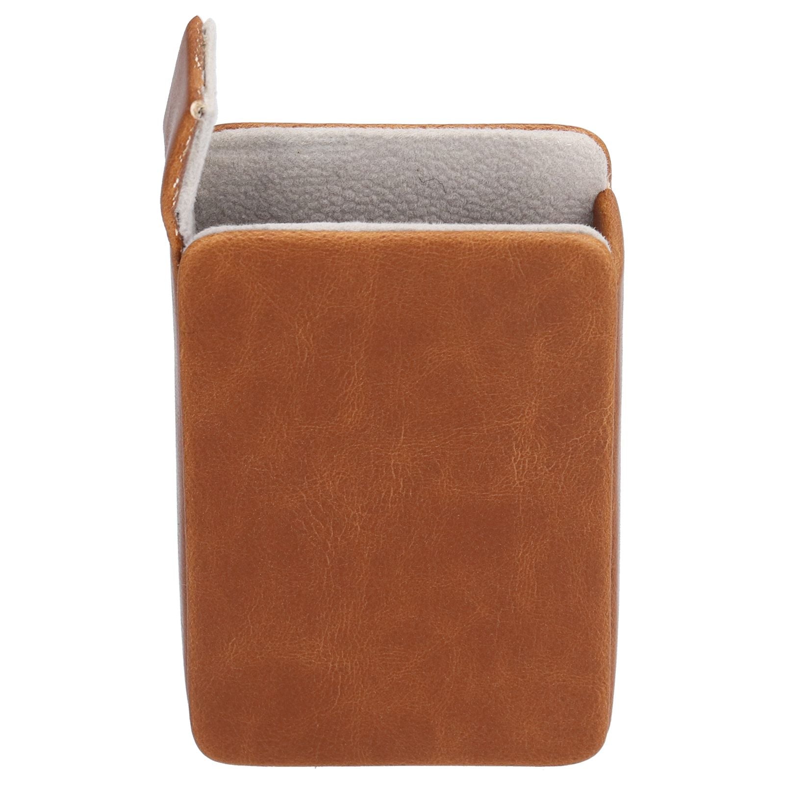 Cigarette Case Magnet Cigarette Box 20 Capacity Pressure Resistant PU Cigarette Case for MenApricot