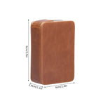 Cigarette Case Magnet Cigarette Box 20 Capacity Pressure Resistant PU Cigarette Case for MenApricot