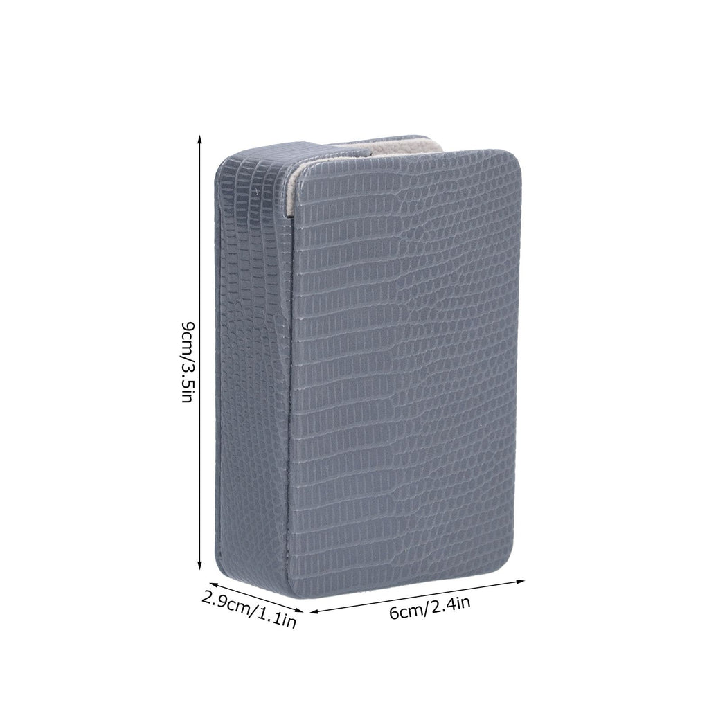 Cigarette Case Magnet Cigarette Box 20 Capacity Pressure Resistant PU Cigarette Case for MenGray
