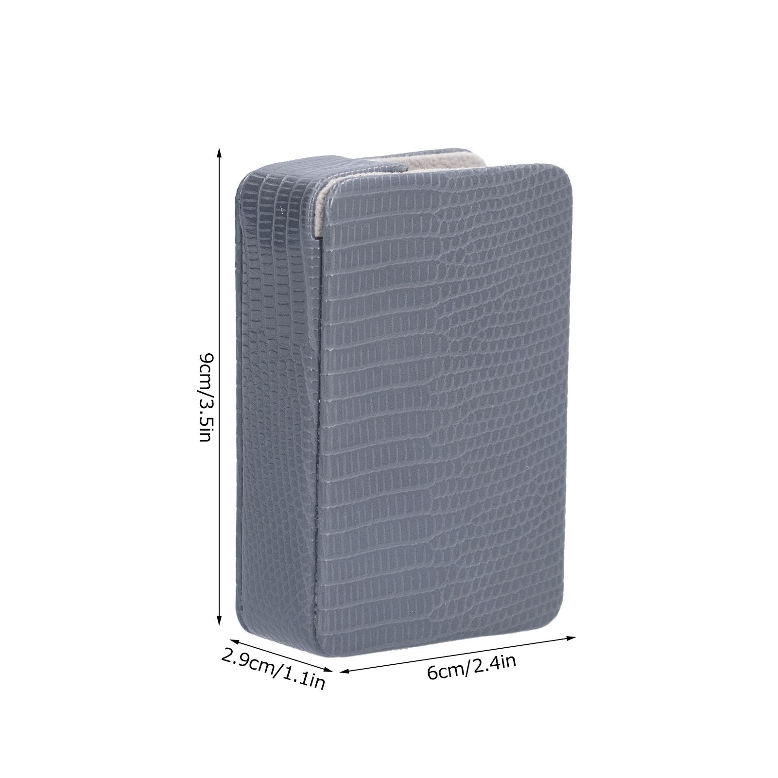 Cigarette Case Magnet Cigarette Box 20 Capacity Pressure Resistant PU Cigarette Case for MenGray