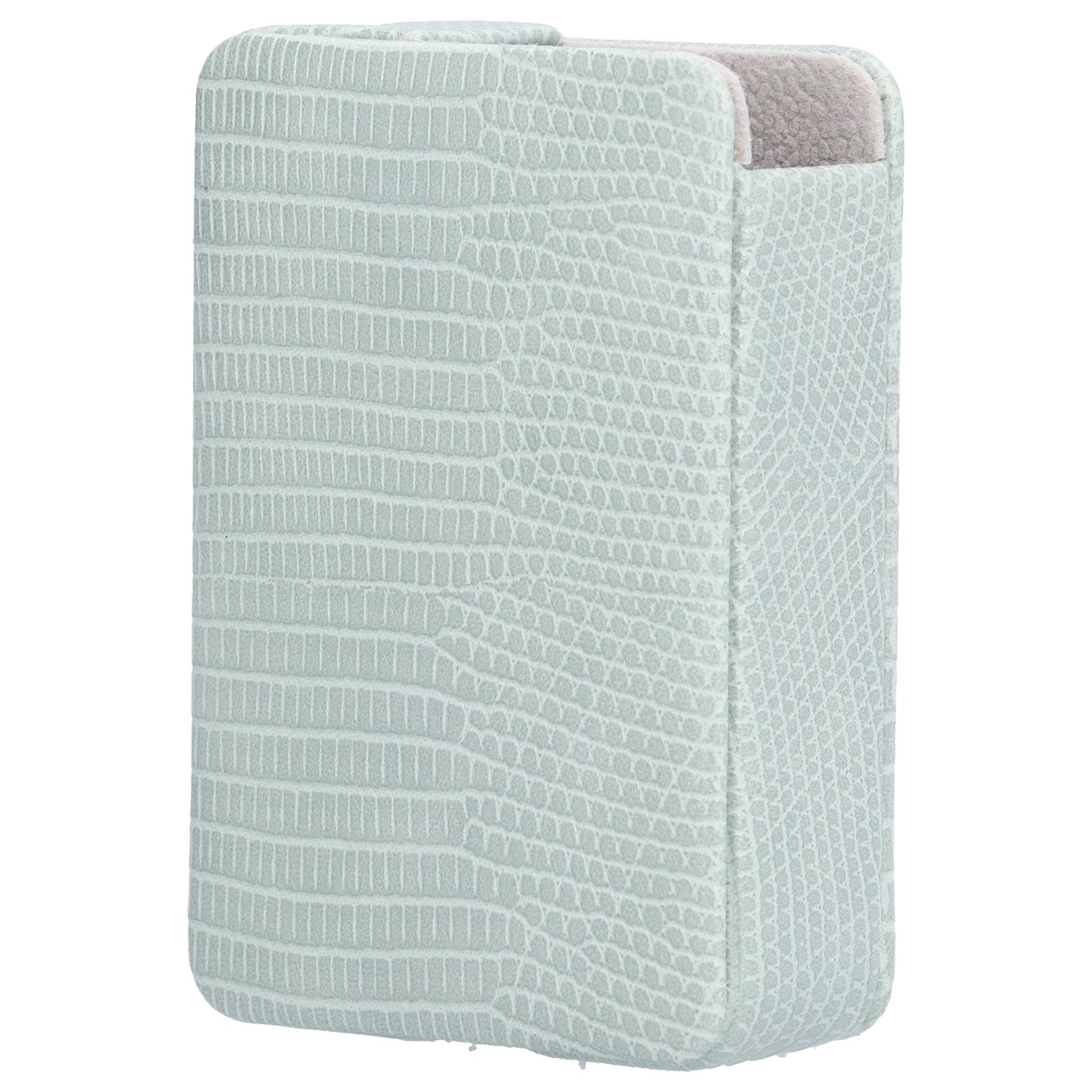 Cigarette Case Magnet Cigarette Box 20 Capacity Pressure Resistant PU Cigarette Case for MenGreen
