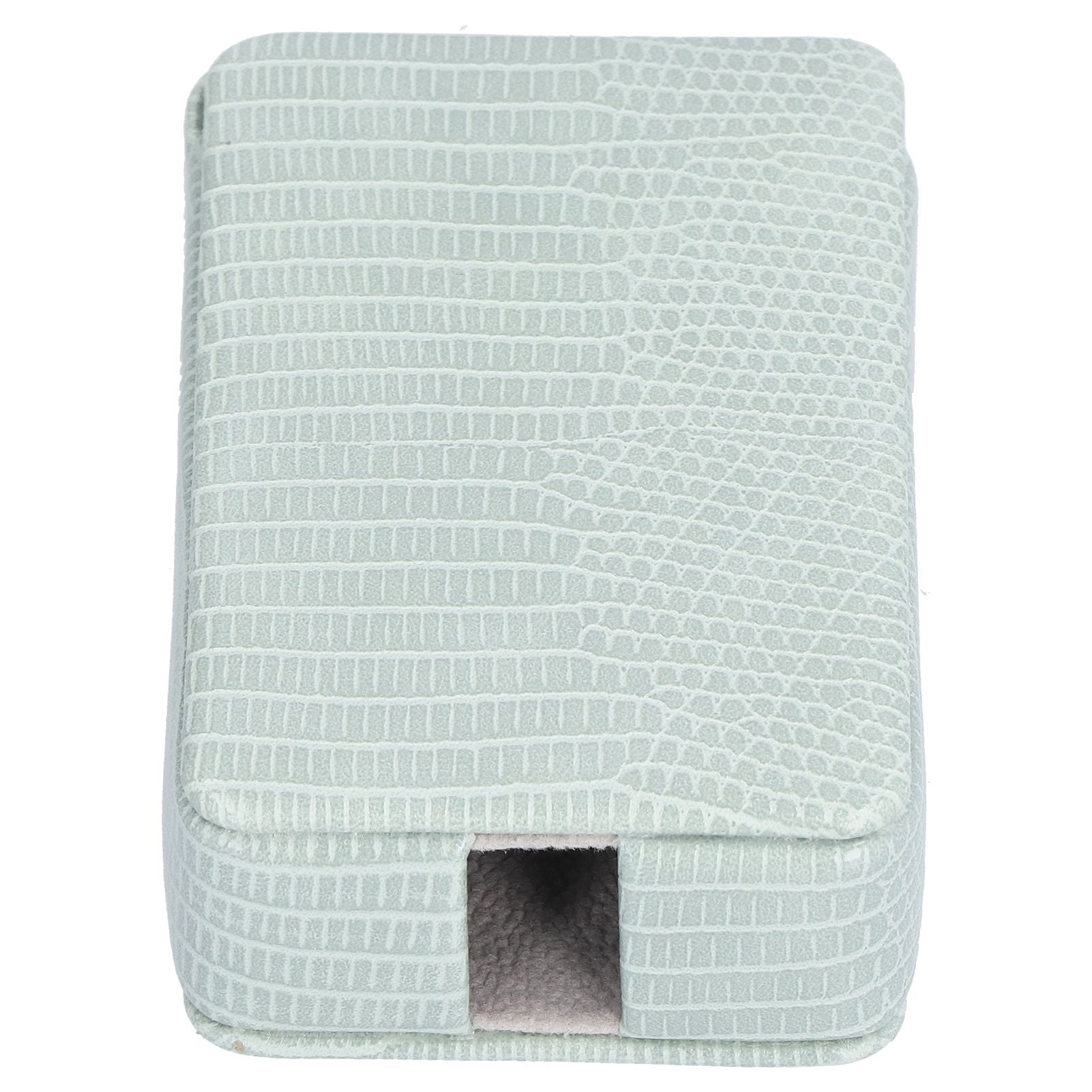 Cigarette Case Magnet Cigarette Box 20 Capacity Pressure Resistant PU Cigarette Case for MenGreen