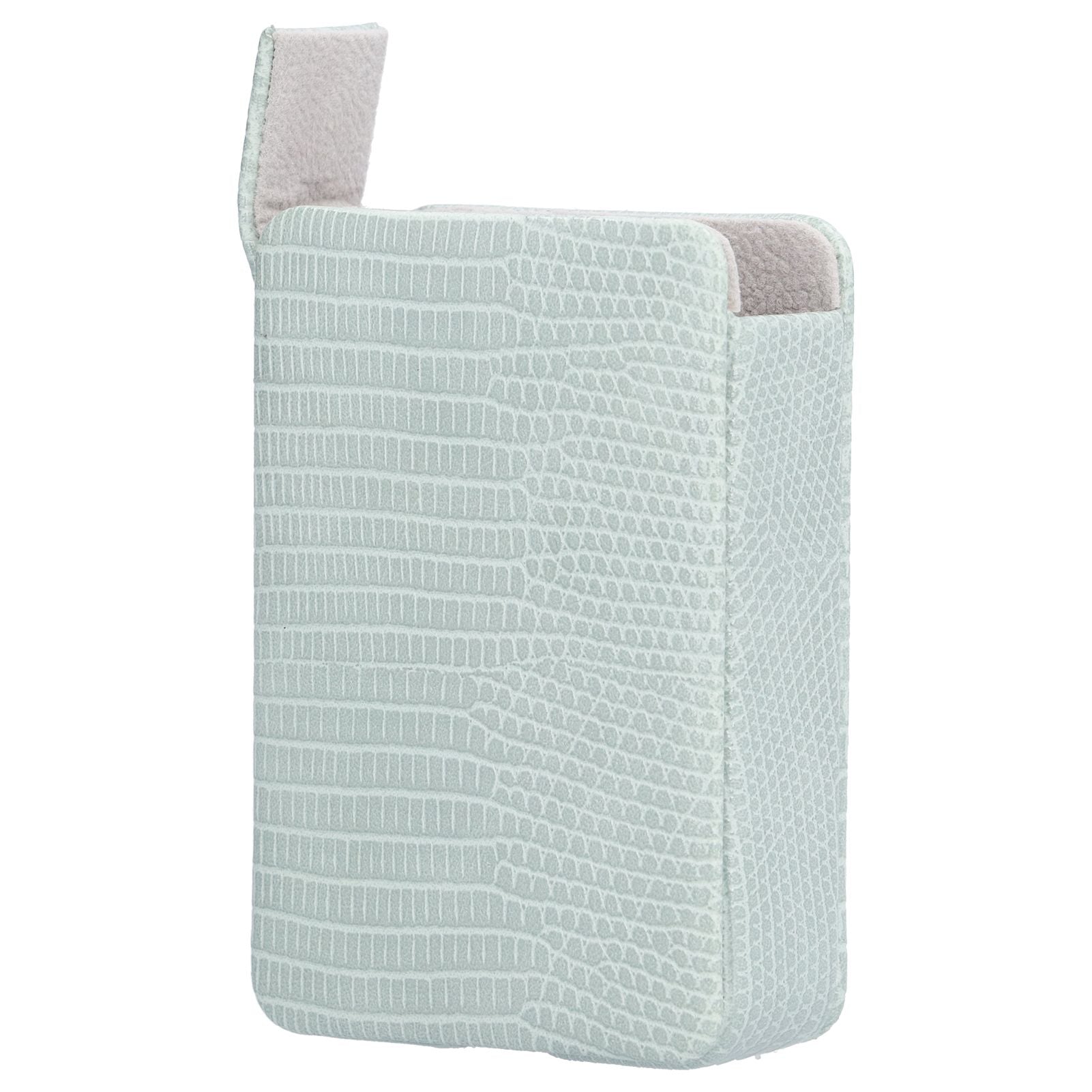 Cigarette Case Magnet Cigarette Box 20 Capacity Pressure Resistant PU Cigarette Case for MenGreen
